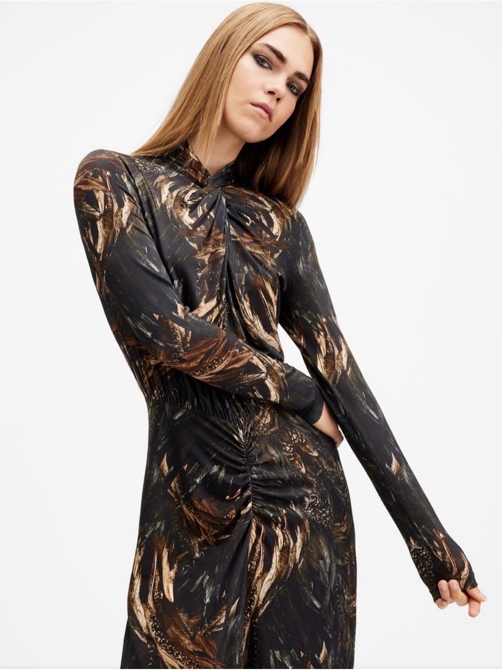 allsaints mina maxi dress - Picture 2 of 7
